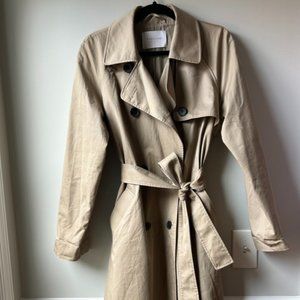 Everlane Modern Trench Coat, Khaki/Beige, Size XL